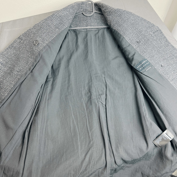 Allsaints Nala Porto Double Breasted Womens Pea Coat - Picture 9 of 11